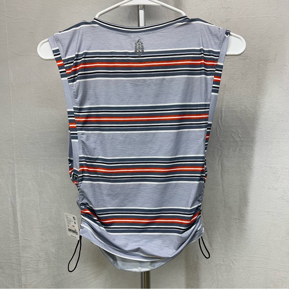 FP Movement by Free People Striped Tank Top - blue and grey Xsmall‎ - Picture 4 of 4